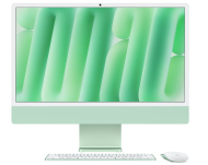 PC all in one Apple iMac 24 inch, Procesor Apple M4 CPU cu 10 nuclee, GPU cu 10 nuclee, Neural Engine 16 nuclee, 23.5" 4.5K (4480x2520) Retina 500niti, ram 24GB, 512GB SSD, tastatura ROM, culoare green, macOS Sequoia