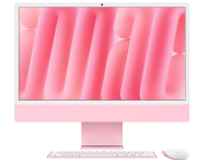 PC all in one Apple iMac 24 inch, Procesor Apple M4 CPU cu 8 nuclee, GPU cu 8 nuclee, Neural Engine 16 nuclee, 23.5" 4.5K (4480x2520) Retina 500niti, ram 16GB, 256GB SSD, tastatura ROM, culoare pink, macOS Sequoia
