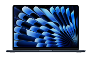 Laptop Apple MacBook Air 15", Procesor Apple M5 CPU cu 10 nuclee, GPU cu 10 nuclee, Neural Accelerators, 15.3"(2880 x 1864) IPS 500nits, ram 16GB, 512GB SSD, tastatura ROM, culoare Midnight, macOS Tahoe