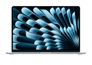 Laptop Apple MacBook Air 15", Procesor Apple M5 CPU cu 10 nuclee, GPU cu 10 nuclee, Neural Accelerators, 15.3"(2880 x 1864) IPS 500nits, ram 16GB, 2TB SSD, tastatura INT, culoare Sky Blue, macOS Tahoe