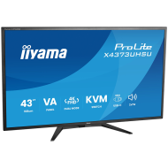 IIYAMA Monitor LED X4373UHSU-B2 KVM Switch 42.5" VA LED 3840 x 2160 60hz 450cd 3ms HDMI DP USB Type C 95W Tilt 3y