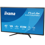 IIYAMA Monitor LED X4373UHSU-B2 KVM Switch 42.5" VA LED 3840 x 2160 60hz 450cd 3ms HDMI DP USB Type C 95W Tilt 3y
