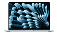 Laptop Apple MacBook Air 13", Procesor Apple M5 CPU cu 10 nuclee, GPU cu 10 nuclee, Neural Accelerators, 13.6"(2560 x 1664) IPS 500nits, ram 16GB, 2TB SSD, tastatura INT, culoare Sky Blue, macOS Tahoe