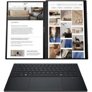 Laptop ASUS Zenbook Duo, Procesor Intel Core Ultra 7 255H up to 5.1GHz, 14" FHD (1920x1080) OLED 400niti, touch, ram 32GB LPDDR5, 1TB SSD M.2 PCIe NVMe, Intel® Arc™ Graphics, culoare gray, Windows11 Pro