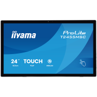 IIYAMA Monitor LED T2455MSC-B2 24" multi-touch IPS 400cd PCAP integrated webcam and a flexible stand