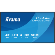 Iiyama ProLite LH4375UHS-B2AG 43" (42.5" viewable) LED-backlit LCD BUILT IN MEDIA  PLAYER SDMM Slot PC 4K UHD (2160p) 3840 x 2160 BLACK