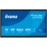 IIYAMA LFD TE7515A-B2AG Interactive Screen 75" IPS 4K 16:9 550cd 1200:1 8ms DeepContrast Touch 40pt iiWare 21E Android 14 OS