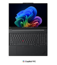 Laptop Lenovo ThinkPad T16 Gen 5 (Intel), Procesor Intel Core Ultra 7 355 up to 4.7GHz, 16" WUXGA (1920x1200) IPS 400nits Anti-glare, ram 32GB  6800MHz LPDDR5x, 512GB SSD M.2 PCIe NVMe, Intel Graphics, culoare black, Windows11 Pro