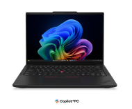 Laptop Lenovo ThinkPad T14 Gen 7 (Intel), Procesor Intel Core Ultra 5 332 up to 4.4GHz, 14" WUXGA (1920x1200) IPS 400nits Anti-glare, ram 32GB  6800MHz LPCAMM2 LPDDR5X, 512GB SSD M.2 2280 PCIe NVMe, Intel Graphics, culoare Black, Ubuntu