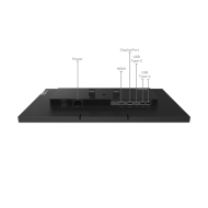 Monitor LED touchscreen Lenovo ThinkVision T24t-20, 23.8", IPS (1920 x 1080), 300nits, 4ms, 60Hz, culoare Raven-Black