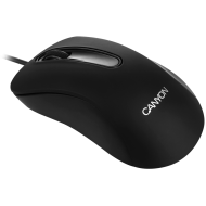 CANYON CM-2 Wired Optical Mouse with 3 buttons, 1200 DPI optical technology for precise tracking, black, cable length 1.5m, 108*65*38mm, 0.076kg