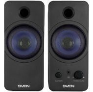 SVEN 431 USB-powered (2x3W); Headphone front jack; Front power button and the volume control; Power LED; Bluetooth